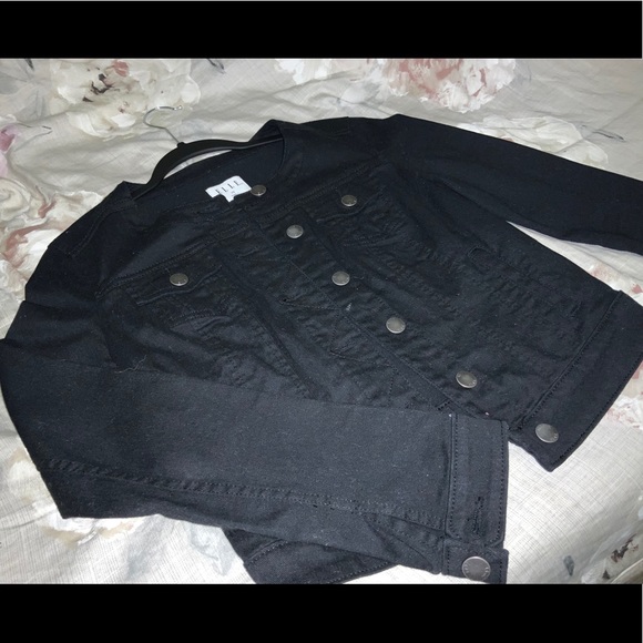 BRAND NEW! ELLE Collarless Denim Jacket - Picture 7 of 8